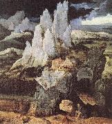 PATENIER, Joachim St Jerome in Rocky Landscape af painting